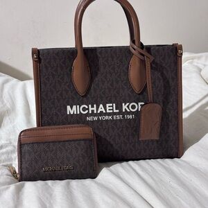 Michael Kors Black and Brown Men's Bag Set
